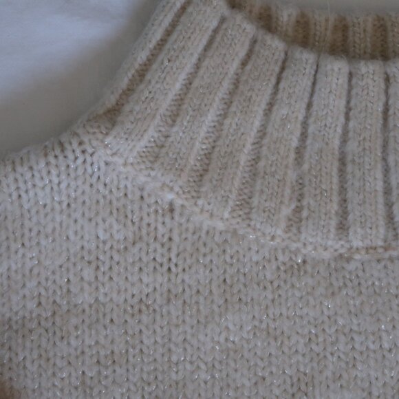 Express X You Metallic Turtleneck Sweater Dress - Picture 3 of 5